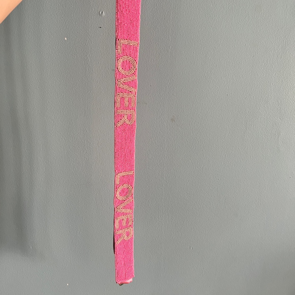 LOVER Beaded Purse Strap